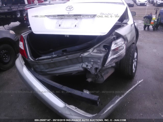 JTDBE32K430244829 - 2003 TOYOTA CAMRY LE/XLE Grau Foto 6
