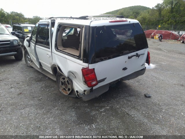 1FMPU18L01LA44941 - 2001 FORD EXPEDITION EDDIE BAUER WHITE photo 3