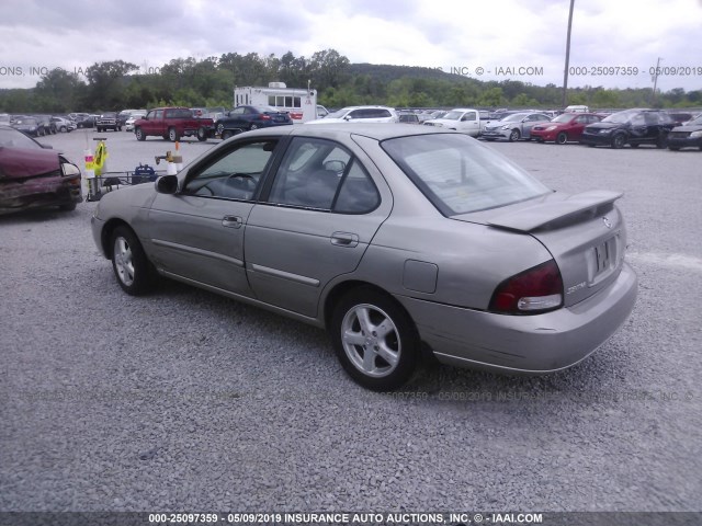 3N1CB51D33L804969 - 2003 NISSAN SENTRA XE/GXE GRAY photo 3