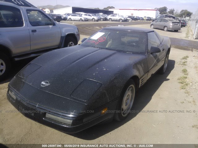 1G1YY23P6N5102891 - 1992 CHEVROLET CORVETTE GREEN photo 2