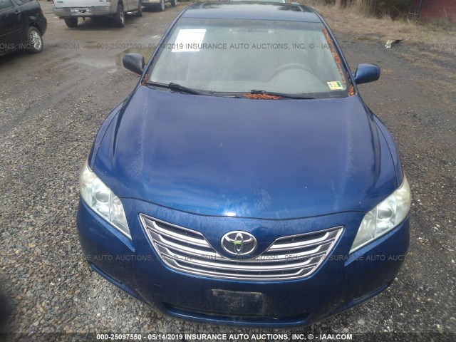 JTNBB46KX73008422 - 2007 TOYOTA CAMRY NEW GENERAT HYBRID BLUE photo 6