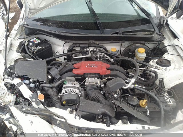 JF1ZNAA12G9705383 - 2016 TOYOTA SCION FR-S WHITE photo 10