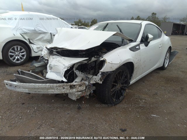 JF1ZNAA12G9705383 - 2016 TOYOTA SCION FR-S WHITE photo 2