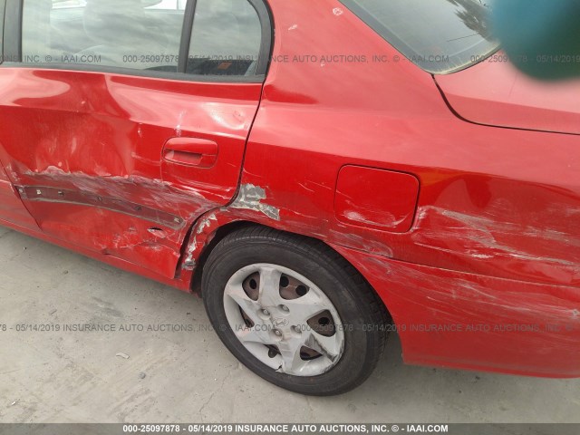 KMHDN46D25U943040 - 2005 HYUNDAI ELANTRA GLS/GT RED photo 6