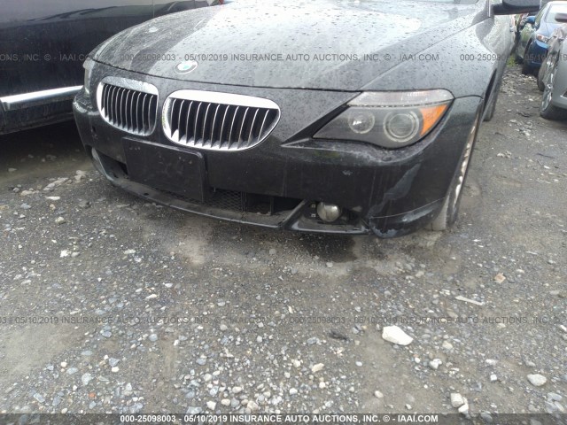 WBAEH73404B189312 - 2004 BMW 645 CI AUTOMATIC Қара фото 6