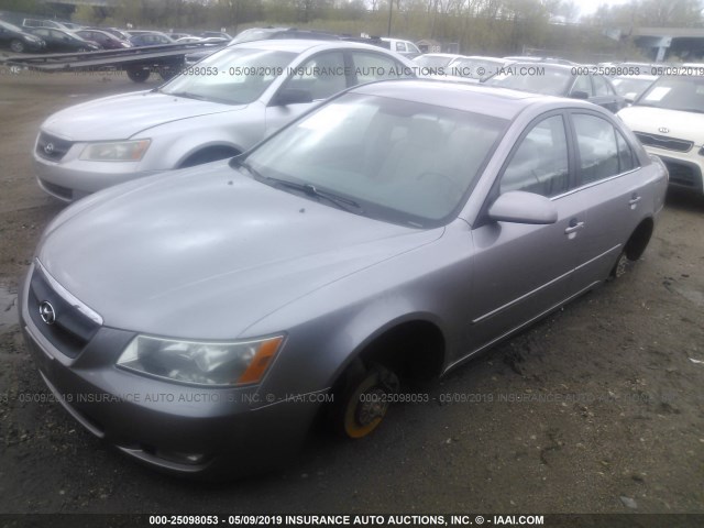 KMHEU46C26A073873 - 2006 HYUNDAI SONATA GLS/LX GRAY photo 2