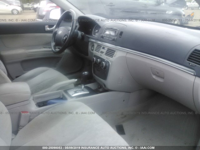 KMHEU46C26A073873 - 2006 HYUNDAI SONATA GLS/LX GRAY photo 5