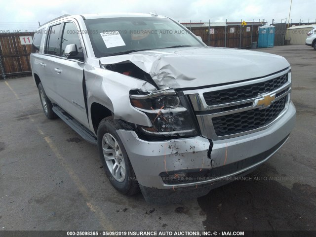 1GNSKHKC7KR297668 - 2019 CHEVROLET SUBURBAN K1500 LT SILVER photo 6