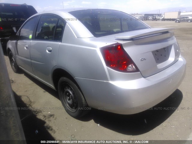 1G8AJ55F87Z121533 - 2007 SATURN ION LEVEL 2 SILVER photo 3