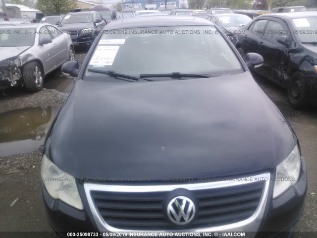 WVWEK73C56P052688 - 2006 VOLKSWAGEN PASSAT 2.0T LUXURY BLACK photo 6