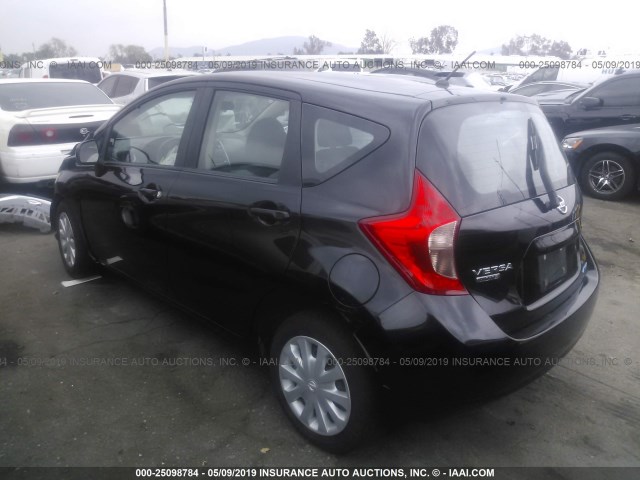 3N1CE2CP5EL399732 - 2014 NISSAN VERSA NOTE S/S PLUS/SV/SL BLACK photo 3