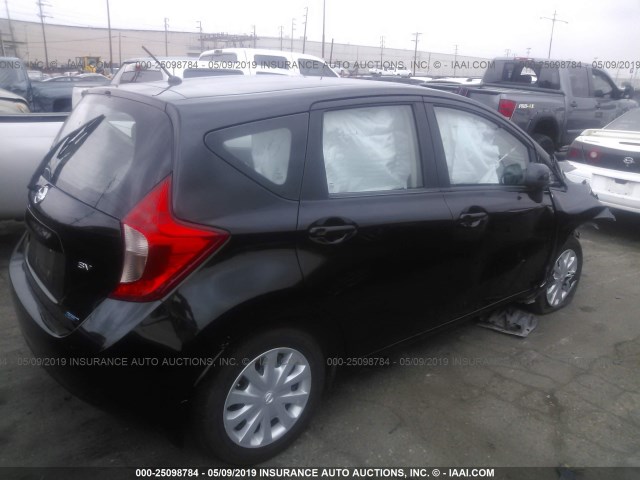 3N1CE2CP5EL399732 - 2014 NISSAN VERSA NOTE S/S PLUS/SV/SL BLACK photo 4