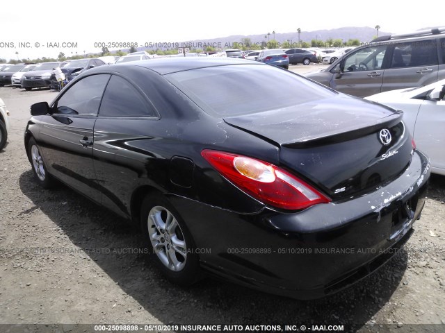 4T1CE38P35U518570 - 2005 TOYOTA CAMRY SOLARA SE/SLE BLACK photo 3