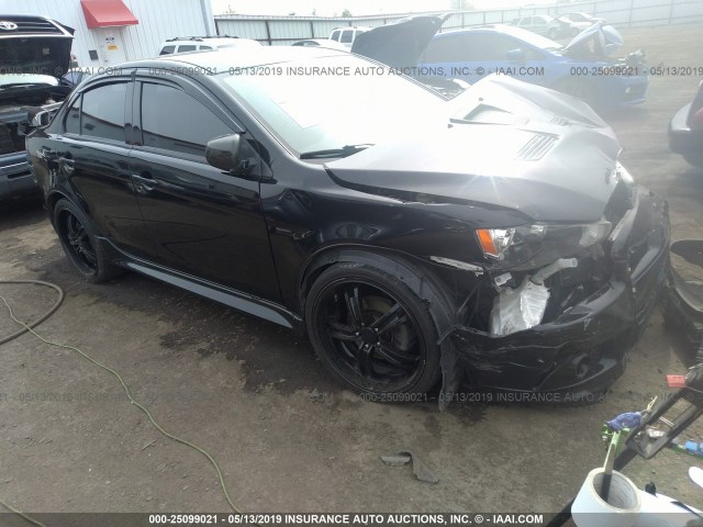 JA32V6FVXBU021934 - 2011 MITSUBISHI LANCER RALLIART BLACK photo 1