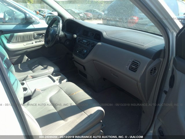 2HKRL18032H568631 - 2002 HONDA ODYSSEY EXL SILVER photo 5