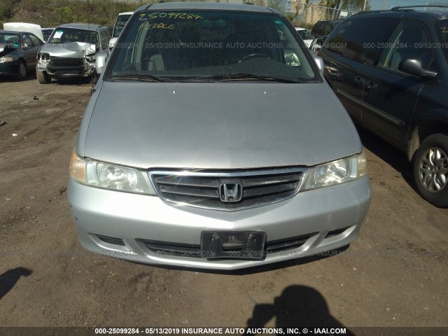 2HKRL18032H568631 - 2002 HONDA ODYSSEY EXL SILVER photo 6