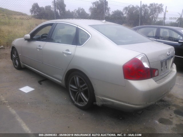 JNKBY01E86M205738 - 2006 INFINITI M45 SPORT GOLD photo 3