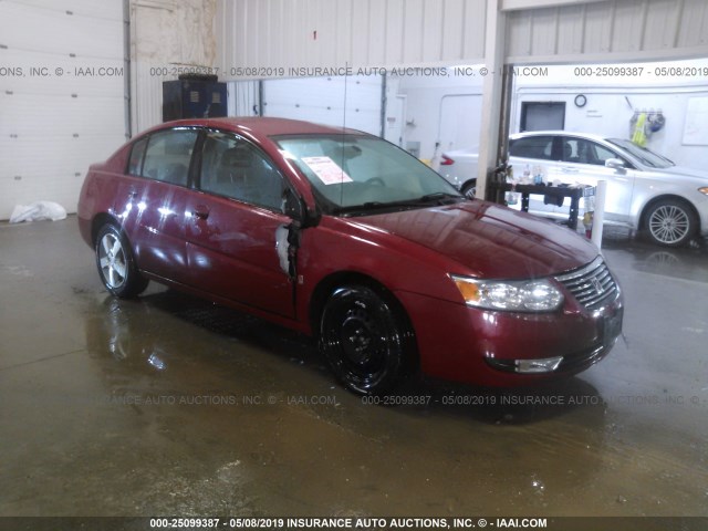 1G8AL55F17Z160717 - 2007 SATURN ION LEVEL 3 RED photo 1