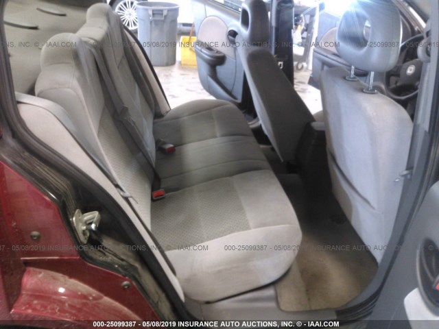 1G8AL55F17Z160717 - 2007 SATURN ION LEVEL 3 RED photo 8