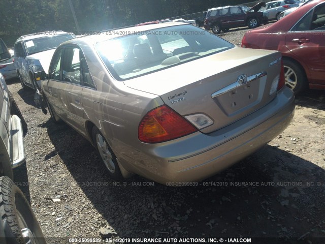 4T1BF28B22U263770 - 2002 TOYOTA AVALON XL/XLS GOLD photo 3