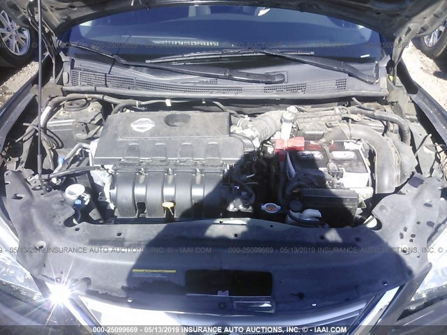 3N1AB7AP9EL658593 - 2014 NISSAN SENTRA S/SV/SR/SL BLUE photo 10