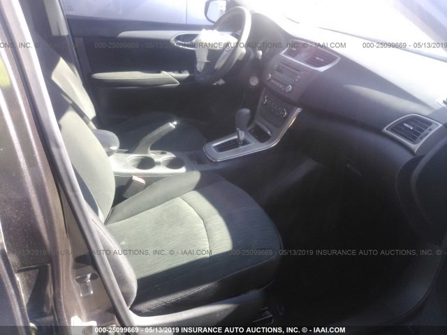 3N1AB7AP9EL658593 - 2014 NISSAN SENTRA S/SV/SR/SL BLUE photo 5