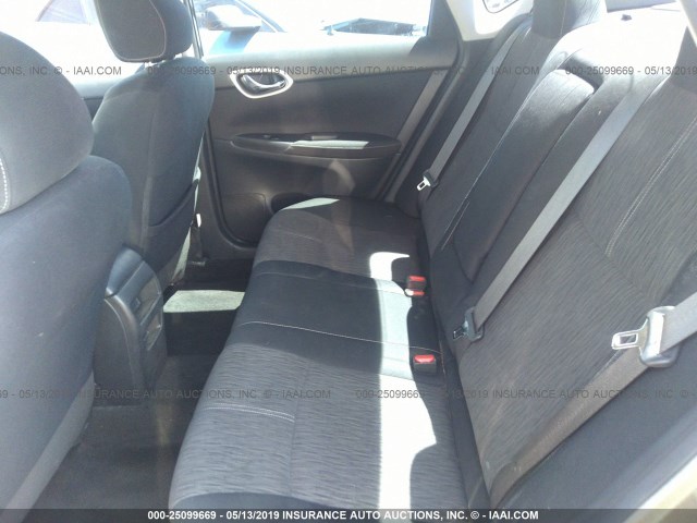 3N1AB7AP9EL658593 - 2014 NISSAN SENTRA S/SV/SR/SL BLUE photo 8