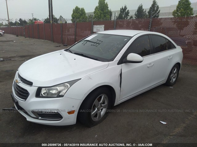 1G1PE5SB7G7125518 - 2016 CHEVROLET CRUZE LIMITED LT WHITE photo 2