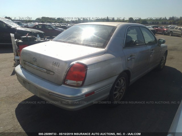 KMHFU45E82A195977 - 2002 HYUNDAI XG 350 SILVER photo 4