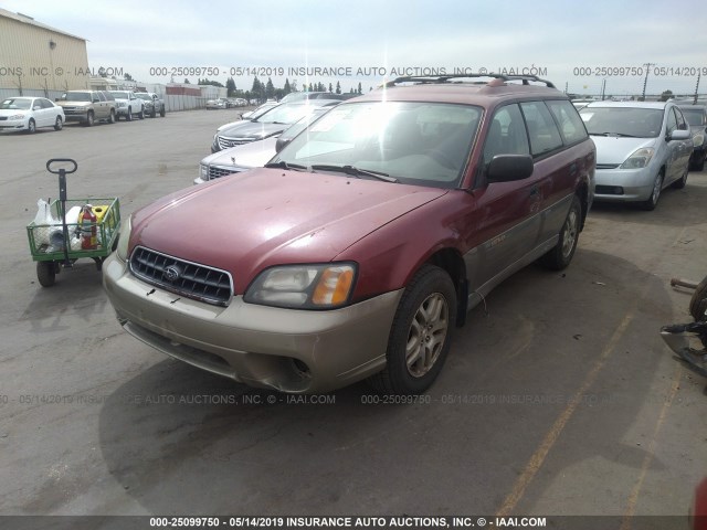 4S3BH675337634226 - 2003 SUBARU LEGACY OUTBACK AWP 红色 照片 2
