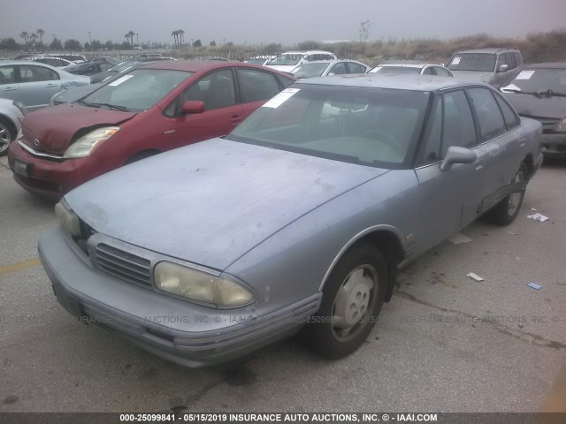 1G3HN52LXRH326394 - 1994 OLDSMOBILE 88 ROYALE BLUE photo 2