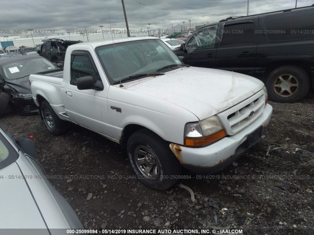 1FTYR10C0YPA30949 - 2000 FORD RANGER WHITE photo 1