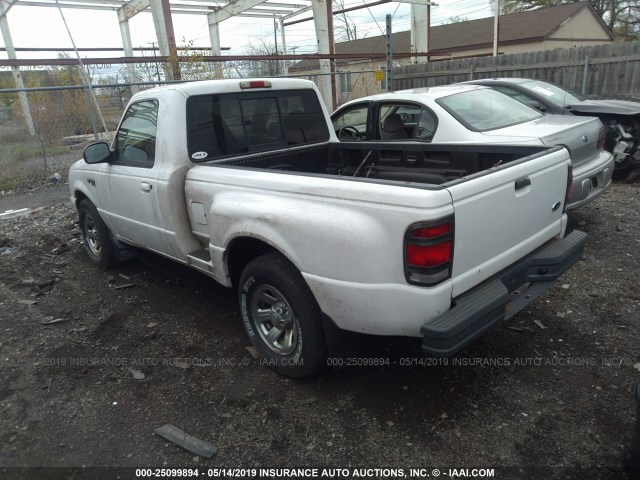 1FTYR10C0YPA30949 - 2000 FORD RANGER WHITE photo 3