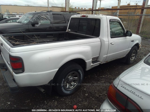 1FTYR10C0YPA30949 - 2000 FORD RANGER WHITE photo 4