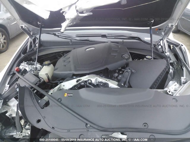 1G6AX5SS3K0132459 - 2019 CADILLAC CTS LUXURY SILVER photo 10