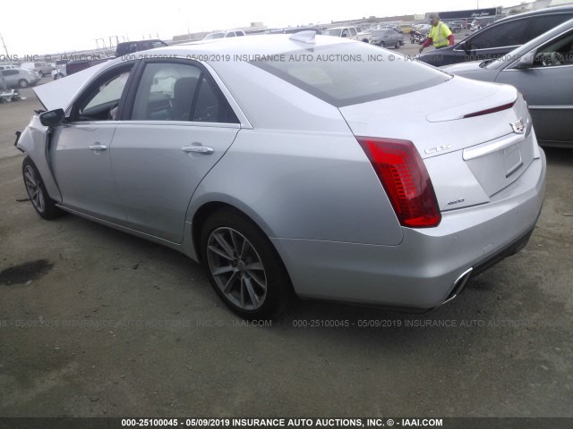 1G6AX5SS3K0132459 - 2019 CADILLAC CTS LUXURY SILVER photo 3