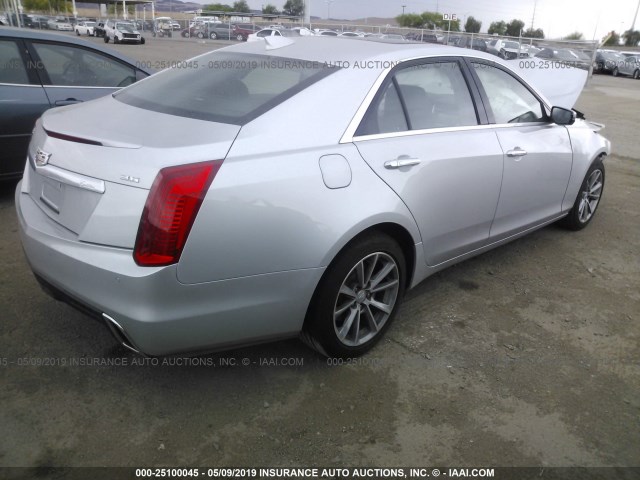 1G6AX5SS3K0132459 - 2019 CADILLAC CTS LUXURY SILVER photo 4