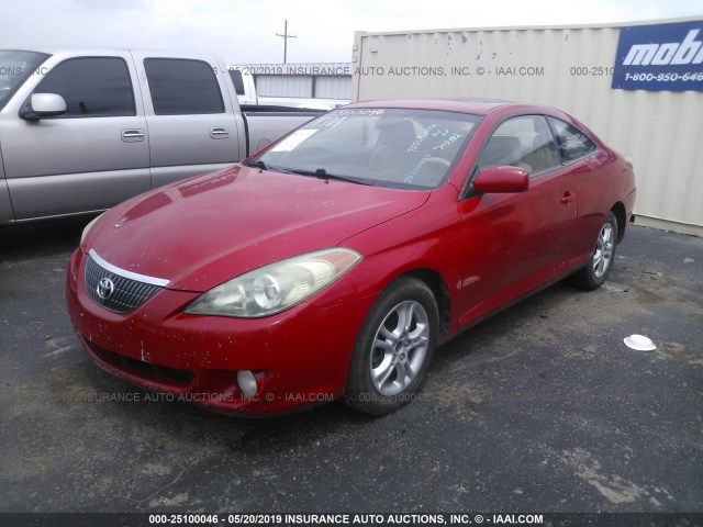 4T1CE38PX6U743182 - 2006 TOYOTA CAMRY SOLARA SE/SLE RED photo 2