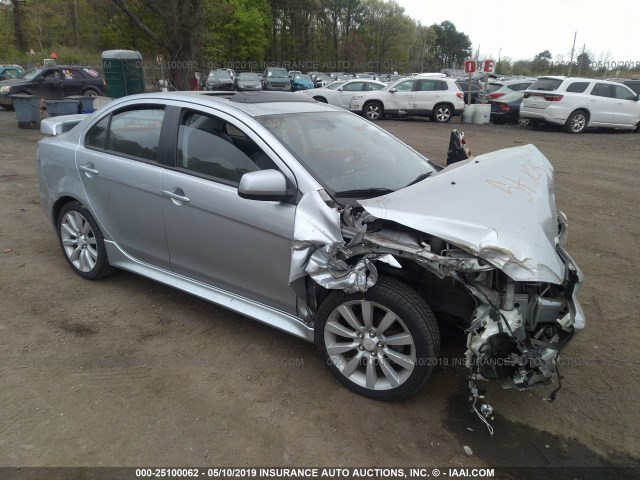 JA32U8FW7AU014168 - 2010 MITSUBISHI LANCER GTS SILVER photo 1