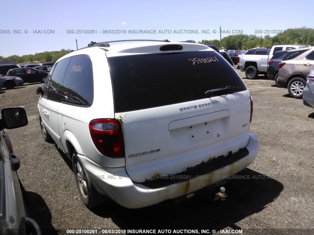 2D4GP44L35R570466 - 2005 DODGE GRAND CARAVAN SXT WHITE photo 3