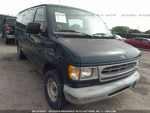 1FMRE1121XHA80656 - 1999 FORD ECONOLINE E150 WAGON GREEN photo 1