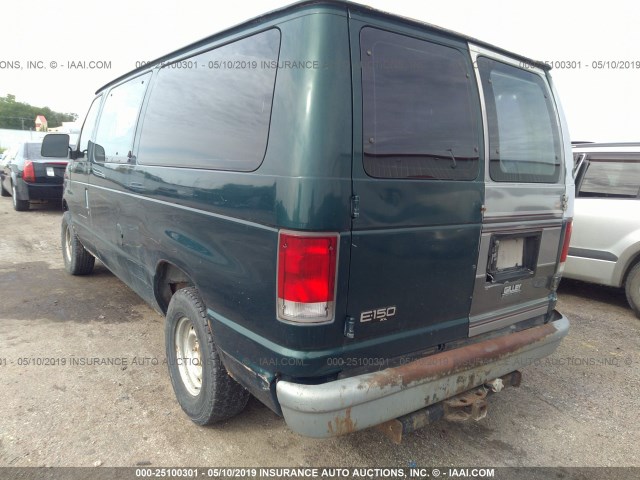 1FMRE1121XHA80656 - 1999 FORD ECONOLINE E150 WAGON GREEN photo 3