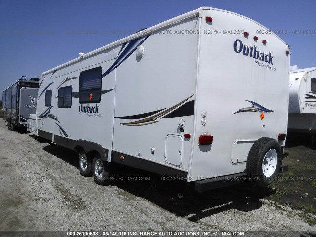 4YDT27923CB450655 - 2012 KEYSTONE OUTBACK WHITE photo 3