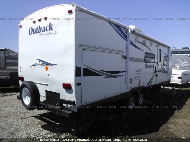4YDT27923CB450655 - 2012 KEYSTONE OUTBACK WHITE photo 4