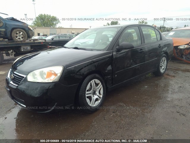 1G1ZS538X6F179419 - 2006 CHEVROLET MALIBU LS BLACK photo 2
