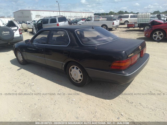 JT8UF11E1P0154323 - 1993 LEXUS LS 400 BLACK photo 2