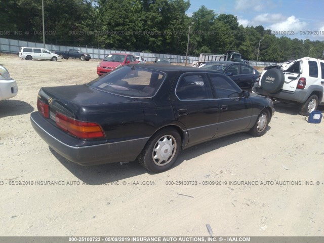 JT8UF11E1P0154323 - 1993 LEXUS LS 400 BLACK photo 3