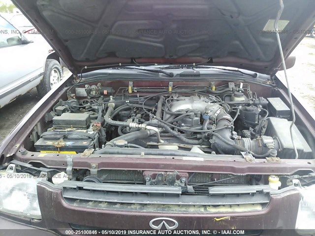 JNRAR05Y5VW006647 - 1997 INFINITI QX4 MAROON photo 10