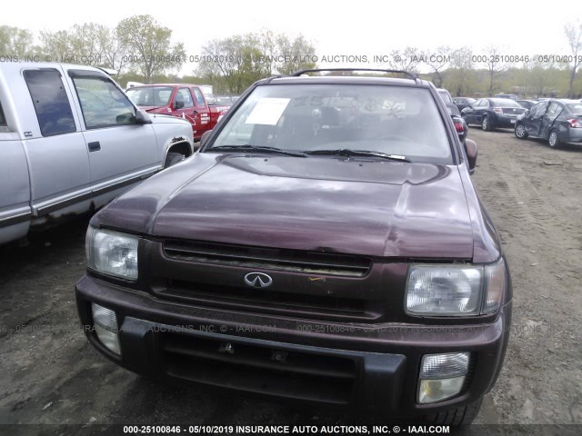 JNRAR05Y5VW006647 - 1997 INFINITI QX4 MAROON photo 6