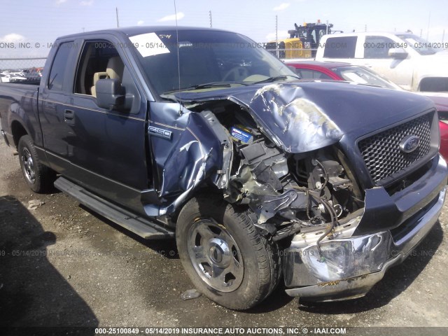 1FTRX12W35FA03361 - 2005 FORD F150 Light Blue photo 1